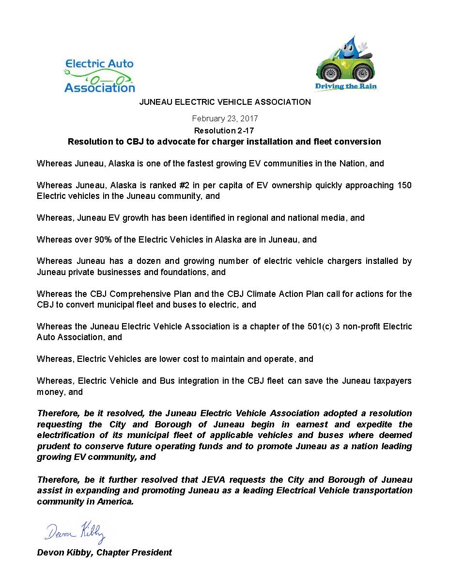 JEVA Resolution to&nbsp;CBJ